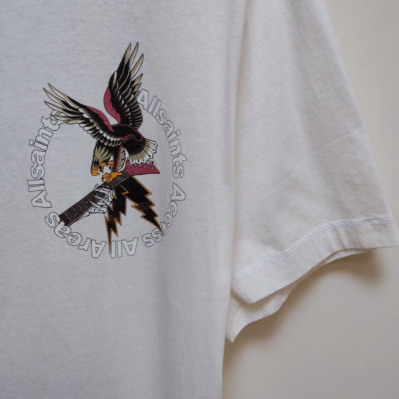 AllSaints Taille L T-Shirt Aigle Surdimensionné – photo 14
